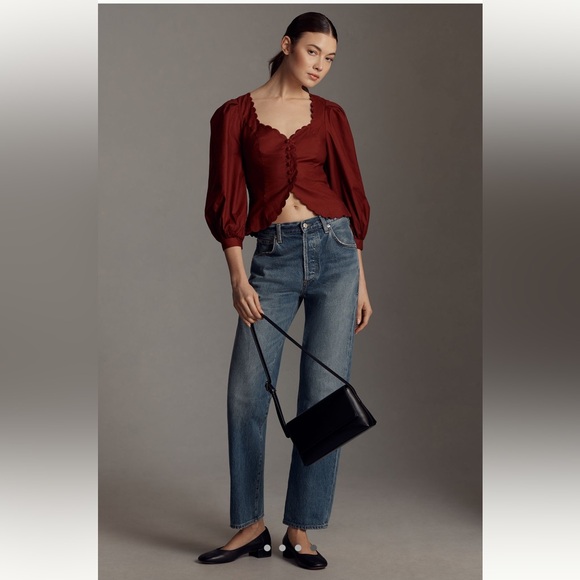 Reformation Elianna Top in Chianti - Picture 1 of 5